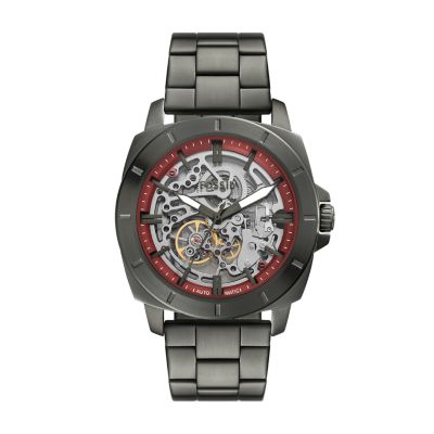 Fossil Outlet Uhr Privateer 3-Zeiger-Werk Edelstahl anthrazit