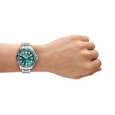 Dalton Three-Hand Stainless Steel Watch