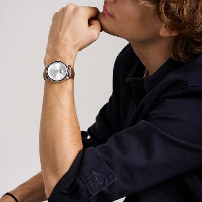 Fossil BQ2908 Rhett Multifunction Brown Leather Watch Rhett Multifunction Brown Leather Watch - BQ2908 - Fossil main image 2