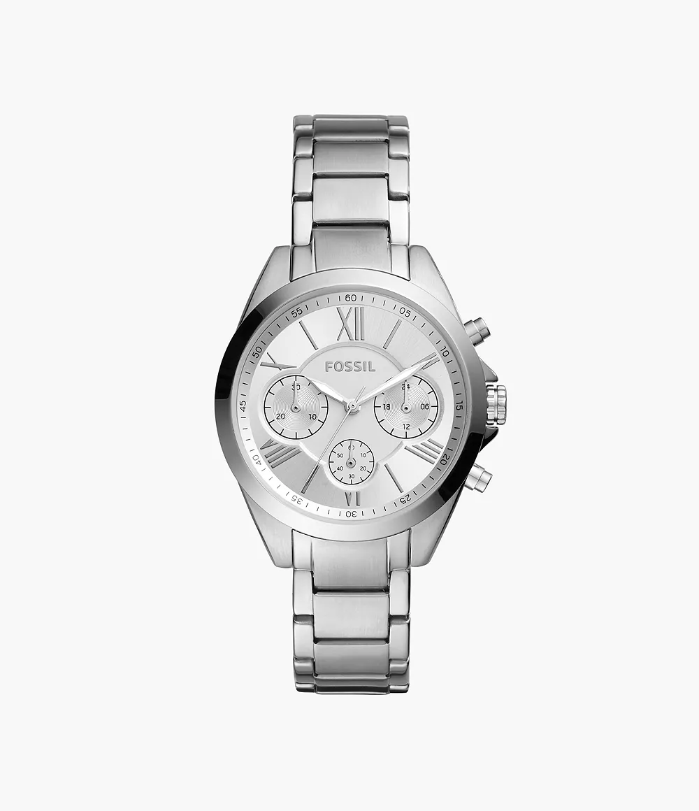 Modern Courier Midsize Chronograph Stainless Steel Watch Jewelry
