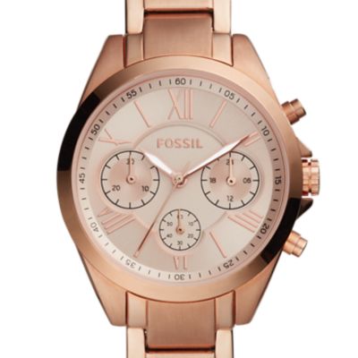 Modern Courier Midsize Chronograph Rose-Gold-Tone Stainless Steel Watch