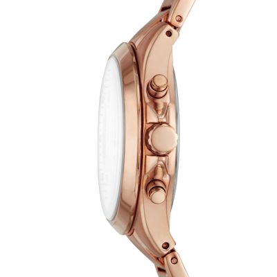 Modern Courier Midsize Chronograph Rose-Gold-Tone Stainless Steel Watch