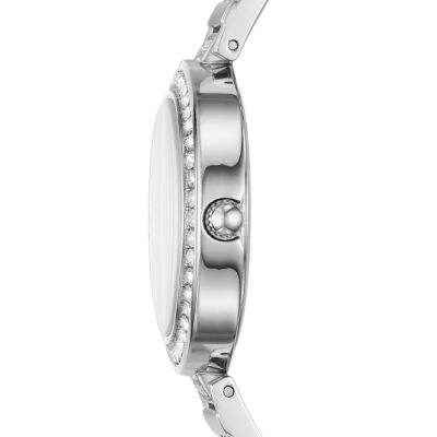 Karli Three-Hand Stainless Steel Watch - BQ3182 - Fossil