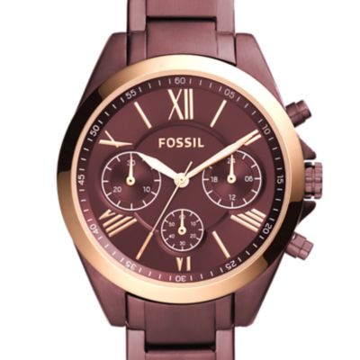 Modern Courier Midsize Chronograph Wine Stainless Steel Watch