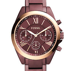 Modern Courier Midsize Chronograph Wine Stainless Steel Watch