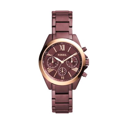 Fossil boyfriend watch on sale wine