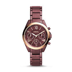 Modern Courier Midsize Chronograph Wine Stainless Steel Watch
