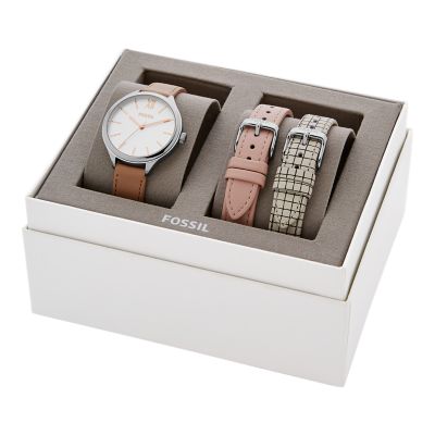 Fossil women's watch with sale interchangeable bands