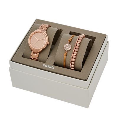 Suitor Three-Hand Interchangeable Strap Box Set - Fossil