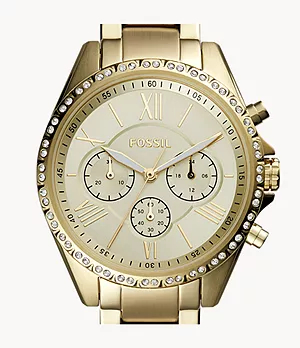 Modern Courier Chronograph Gold-Tone Stainless Steel Watch