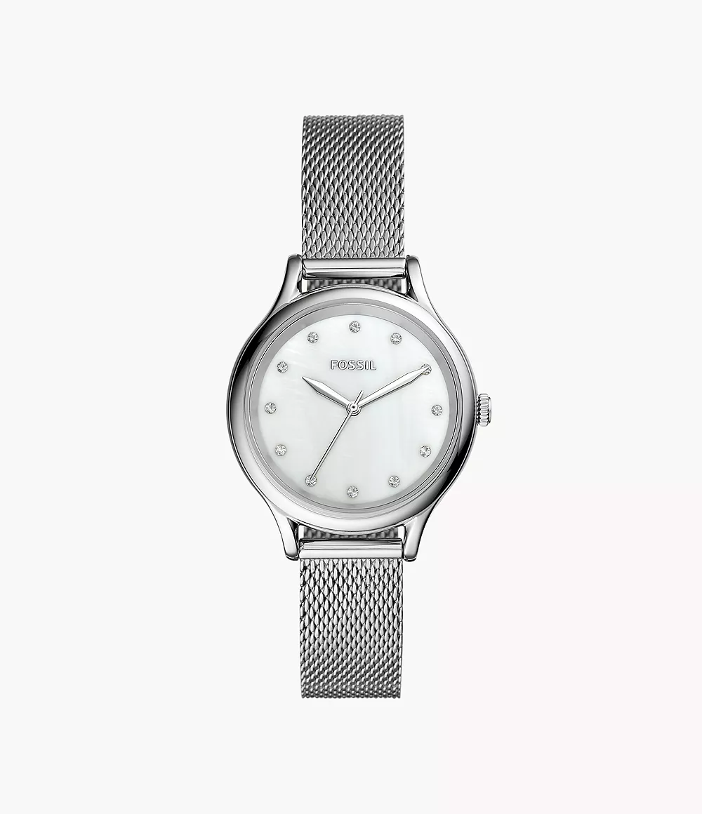 Laney Three-Hand Stainless Steel Watch Jewelry
