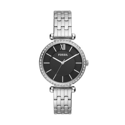 Fossil black metal watch for online ladies