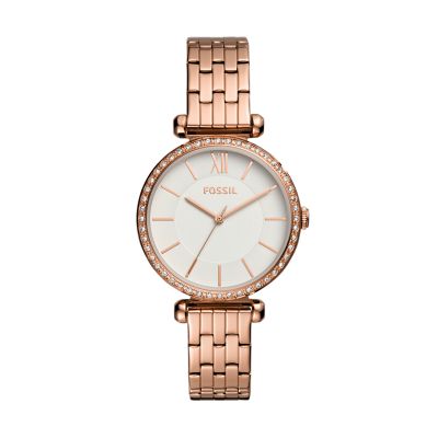 Fossil Outlet Women's Tillie Three-Hand Rose Gold-Tone Stainless Steel Watch - Rose Gold