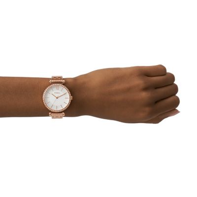 Tillie Three-Hand Rose Gold-Tone Stainless Steel Watch - BQ3497