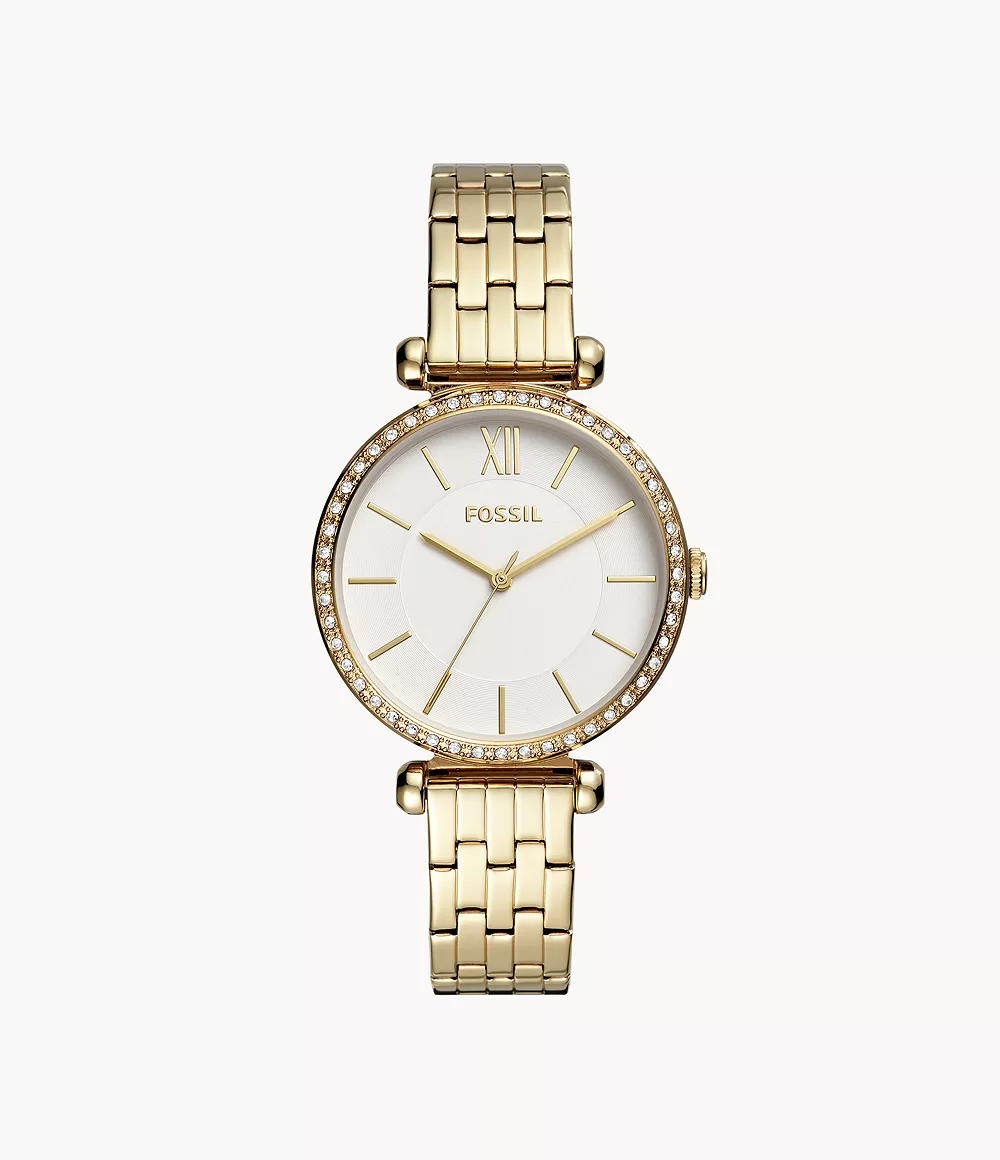 Tillie Three-Hand Gold-Tone Stainless Steel Watch jewelry

