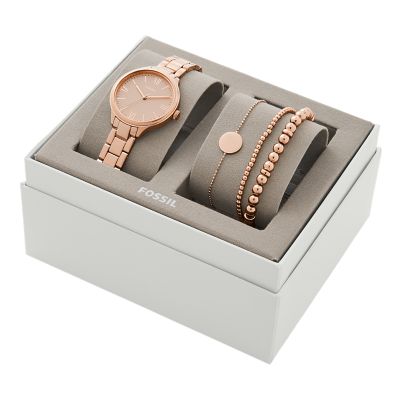 Montre rose gold fossil new arrivals