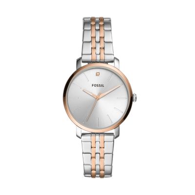 Lexie Luther Three Hand Two Tone Stainless Steel Watch BQ3568