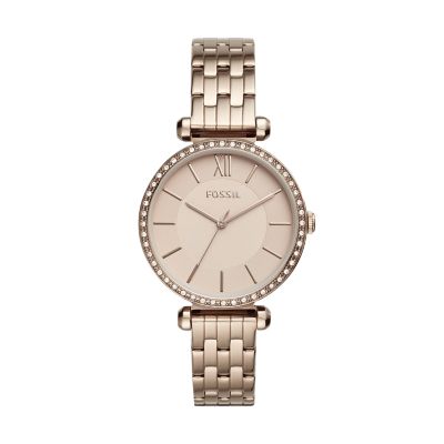 Tillie Three-Hand Pastel Pink Stainless Steel Watch jewelry