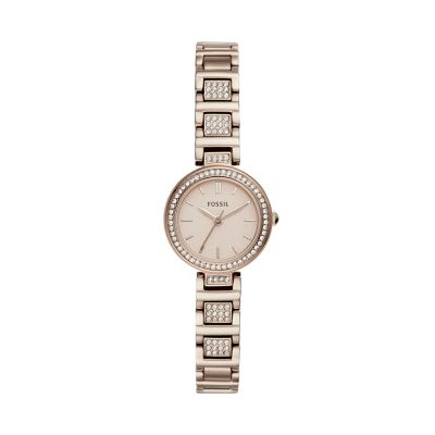 Fossil pastel pink watch new arrivals