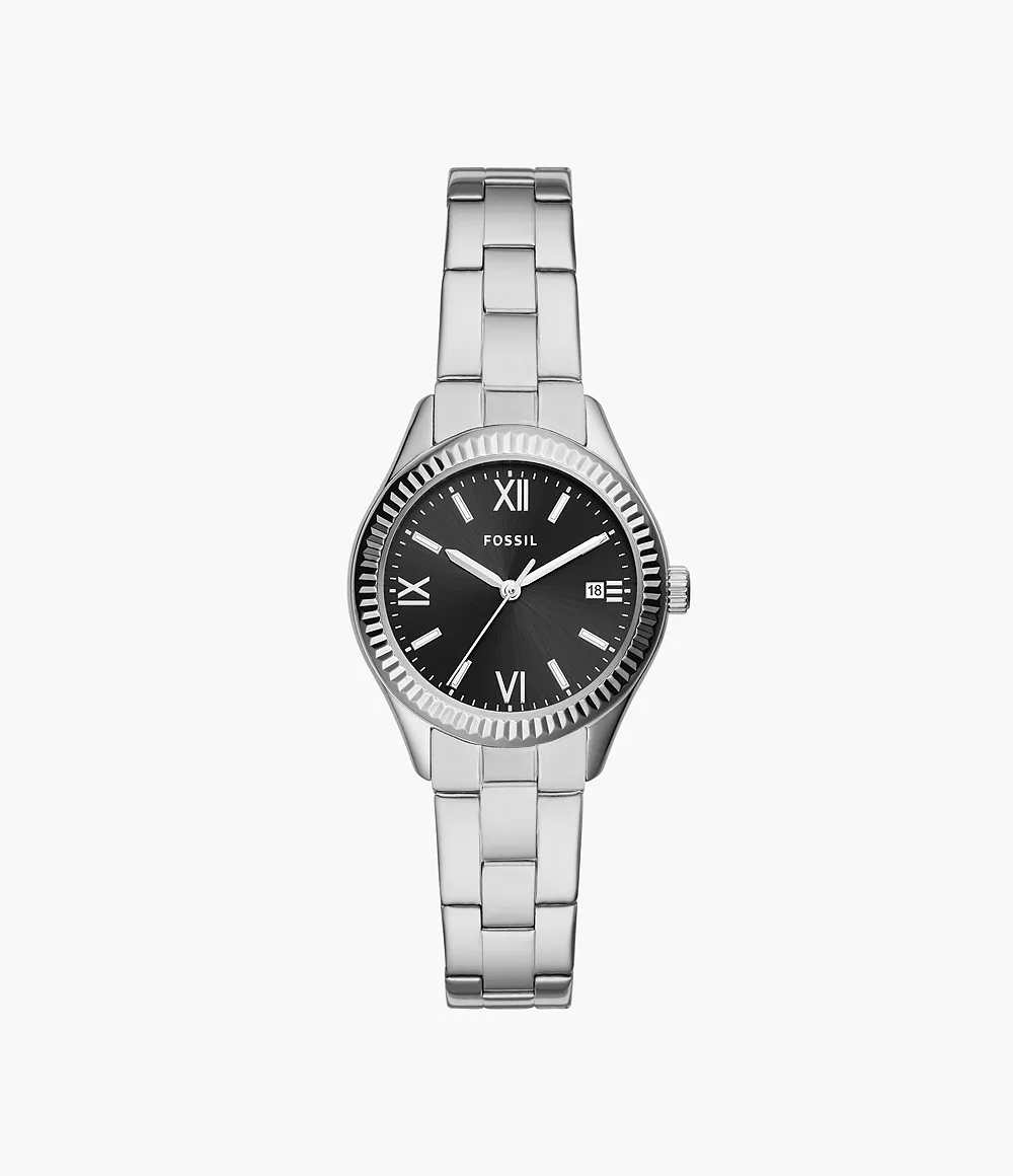 Image of Rye Three-Hand Date Stainless Steel Watch