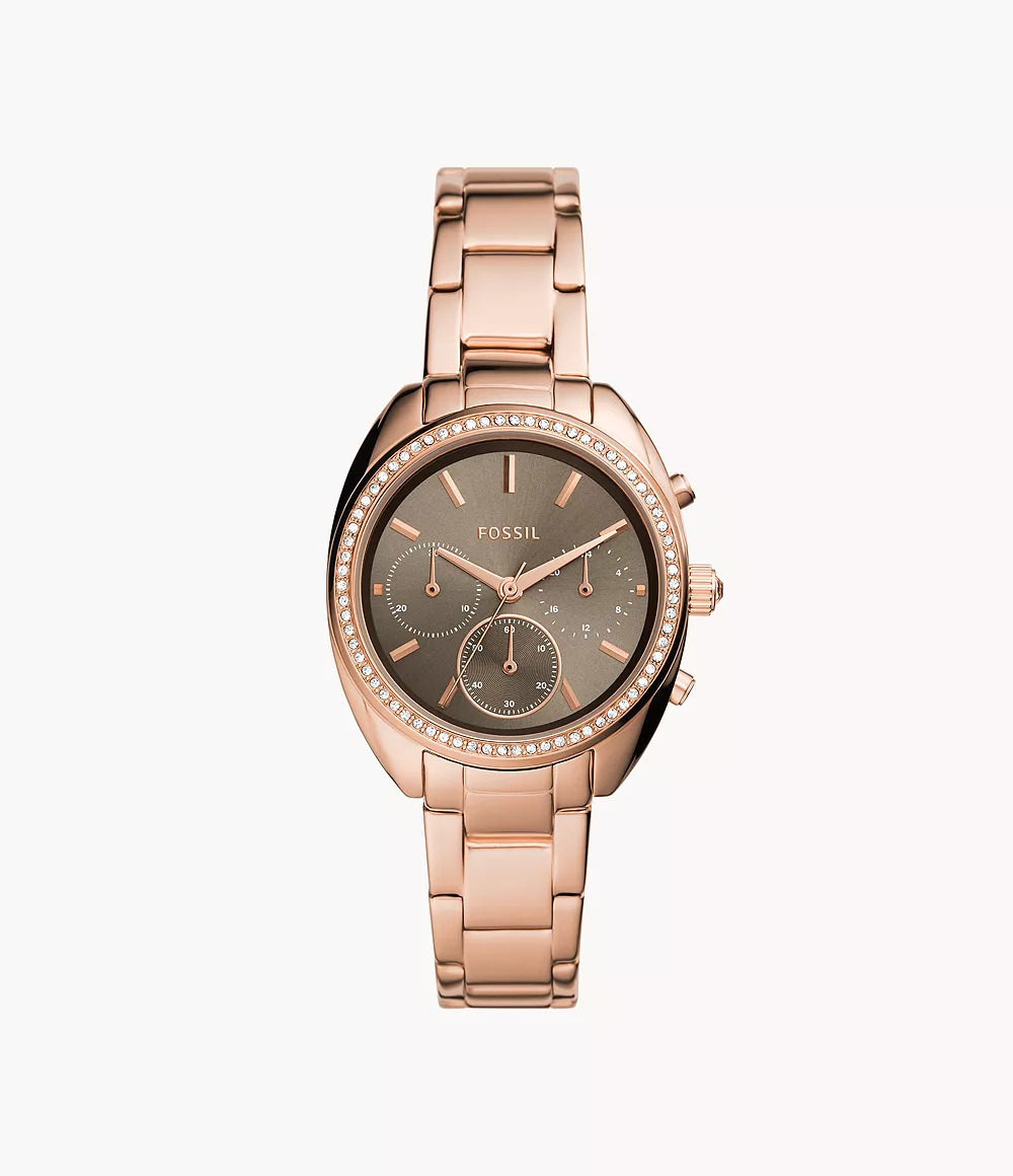 Vale Chronograph Rose Gold-Tone Stainless Steel Watch
