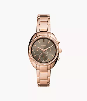 Vale Chronograph Rose Gold-Tone Stainless Steel Watch