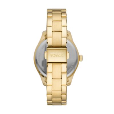 Rye Multifunction Gold-Tone Stainless Steel Watch