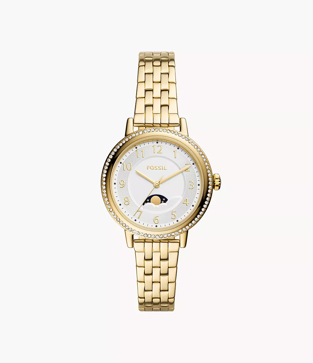 Fossil Women's Reid Multifunction Gold-Tone Stainless Steel Watch