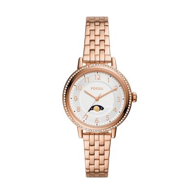 Rose Gold-Tone Multifunction Watch