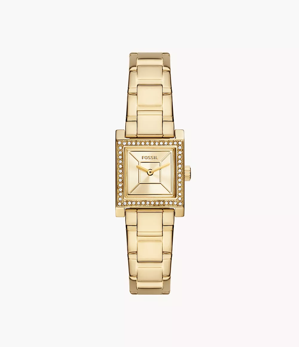 Fossil Women's Edan Two-Hand Gold-Tone Stainless Steel Watch