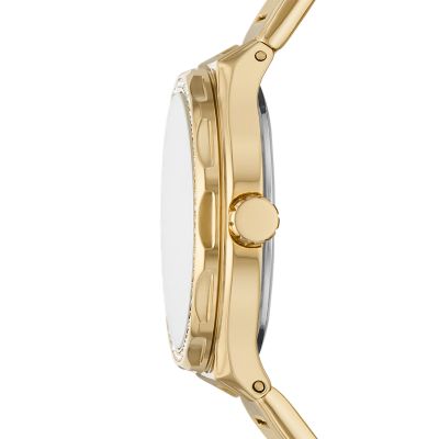 Eevie Multifunction Gold-Tone Stainless Steel Watch - BQ3722 - Fossil