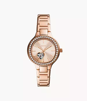 Weslee Automatic Rose Gold-Tone Stainless Steel Watch