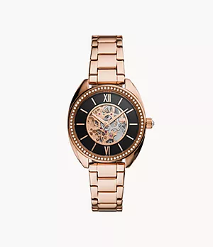 Vale Automatic Rose Gold-Tone Stainless Steel Watch