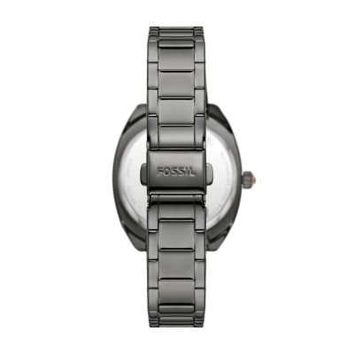 Vale Automatic Gunmetal Stainless Steel Watch BQ3730 Fossil