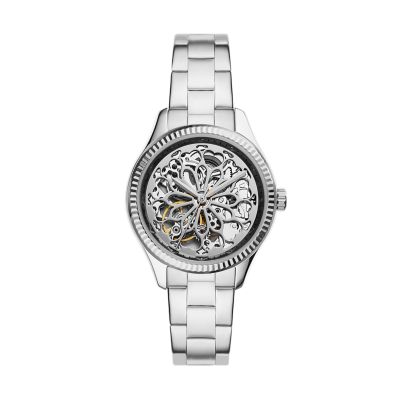 

Fossil Femmes Montre Rye automatique en acier inoxydable