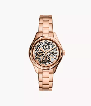 Rye Automatic Rose Gold-Tone Stainless Steel Watch