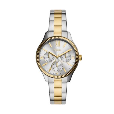 Fossil watch two tone sale