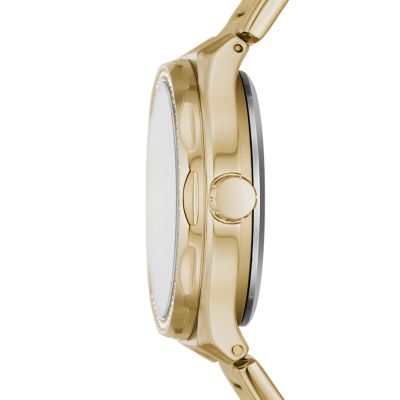 Eevie Automatic Gold-Tone Stainless Steel Watch - BQ3782 - Fossil