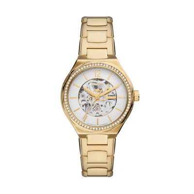 Eevie Automatic Gold-Tone Stainless Steel Watch