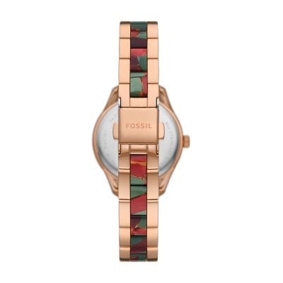 Fossil automatic discount watch rose gold