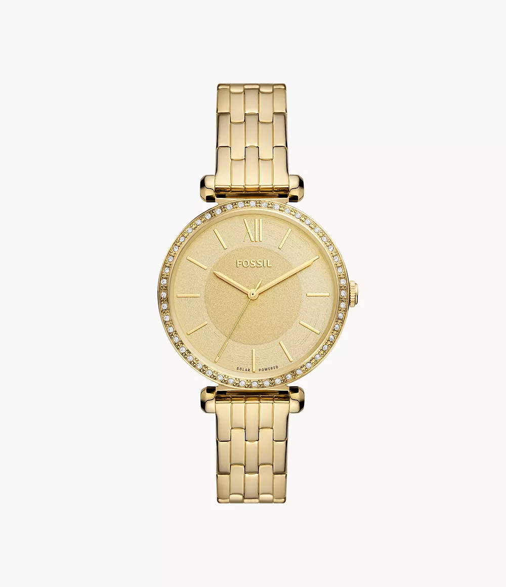 Fossil Women Tillie Solar-Powered Gold-Tone Stainless Steel Watch
