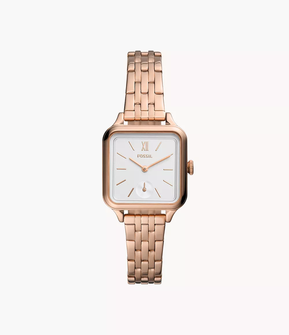 Fossil Women Colleen Three-Hand Rose Gold-Tone Stainless Steel Watch