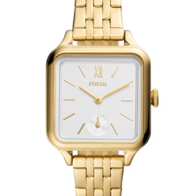 Colleen Three-Hand Gold-Tone Stainless Steel Watch