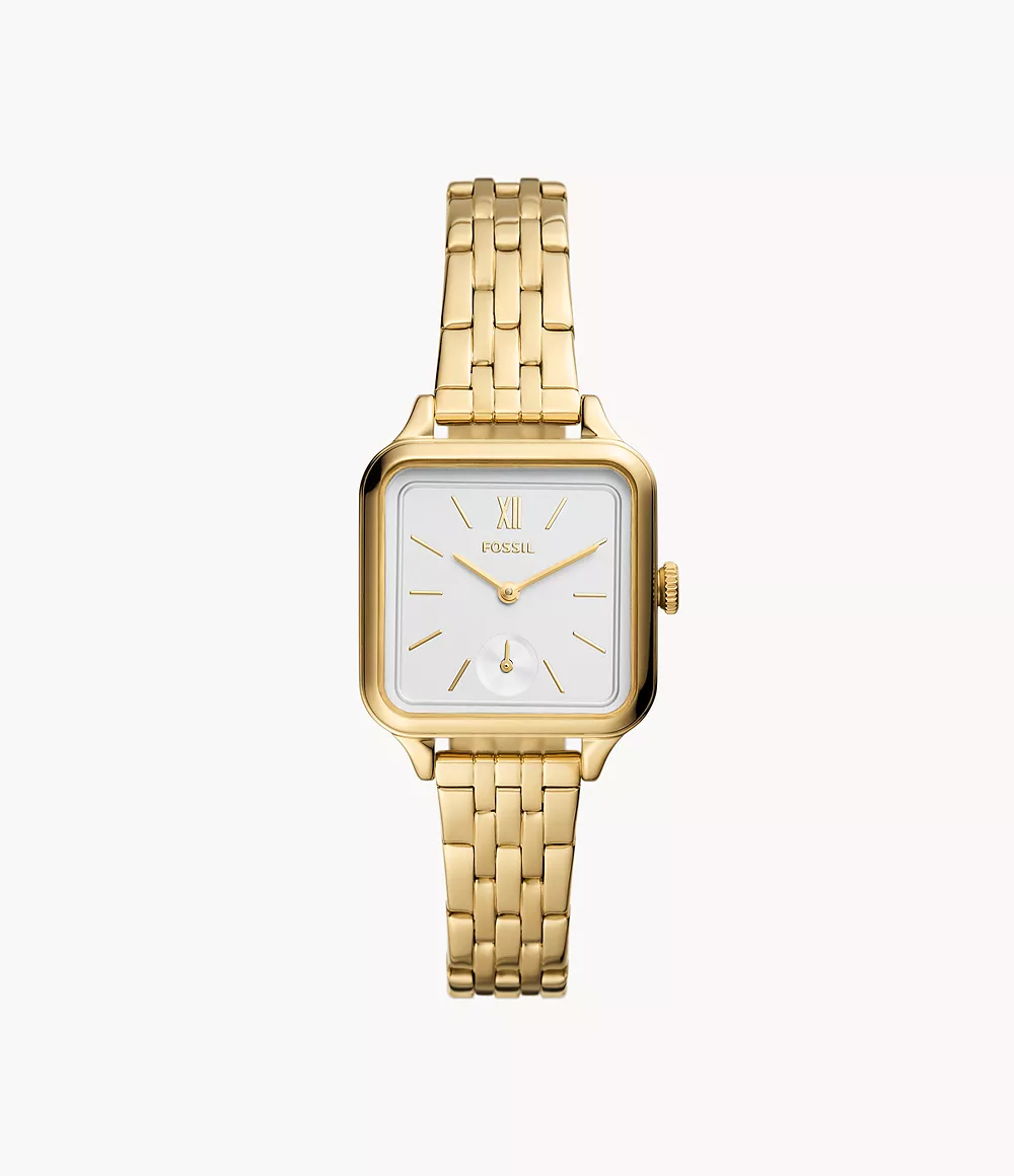 Fossil Women Colleen Three-Hand Gold-Tone Stainless Steel Watch