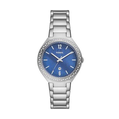 Fossil Outlet Women's Ashtyn Three-Hand Date Stainless Steel Watch - Silver