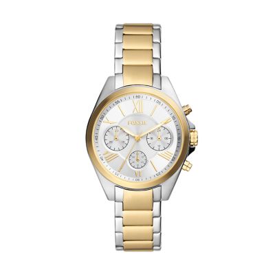 Fossil Women Modern Courier Chronograph Two-Tone Stainless Steel Watch