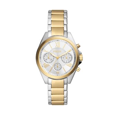 Modern Courier Chronograph Two-Tone Stainless Steel Watch - BQ3849 - Fossil