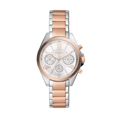 Fossil Outlet Uhr Chronograph Modern Courier Edelstahl zweifarbig