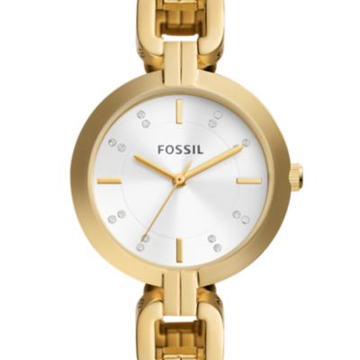 Kerrigan Three-Hand Gold-Tone Stainless Steel Watch