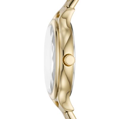 Laney Three-Hand Gold-Tone Stainless Steel Watch